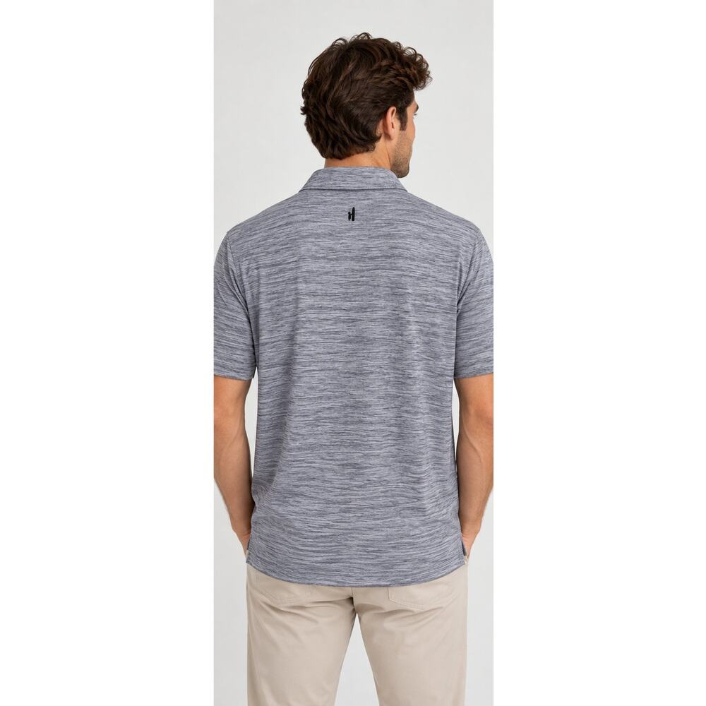 johnnie-O Atlanta Braves Heather Blue Performance Polo Medium - Picture 5 of 11